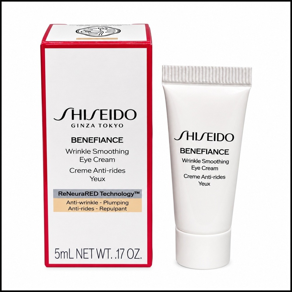 Shiseido Benefiance Wrinkle Smoothing Eye Cream 5mL .17oz Travel Size New